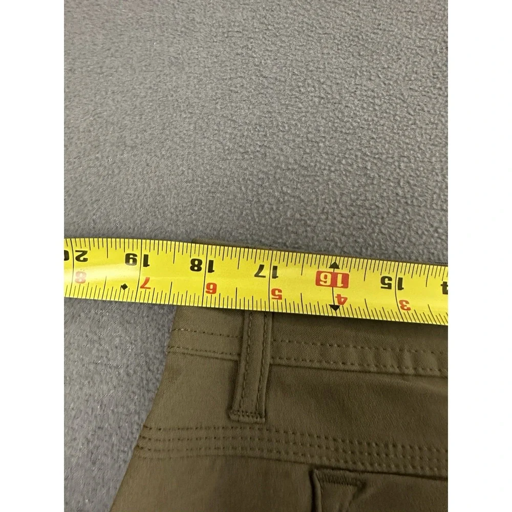 Prana Stretch Zion Pants II Men's Size 35x30 Relaxed Straight Fit Slate Green